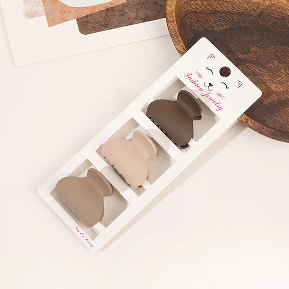 3pcs/set pinzas para cabello minimalistas estéticas elegantes