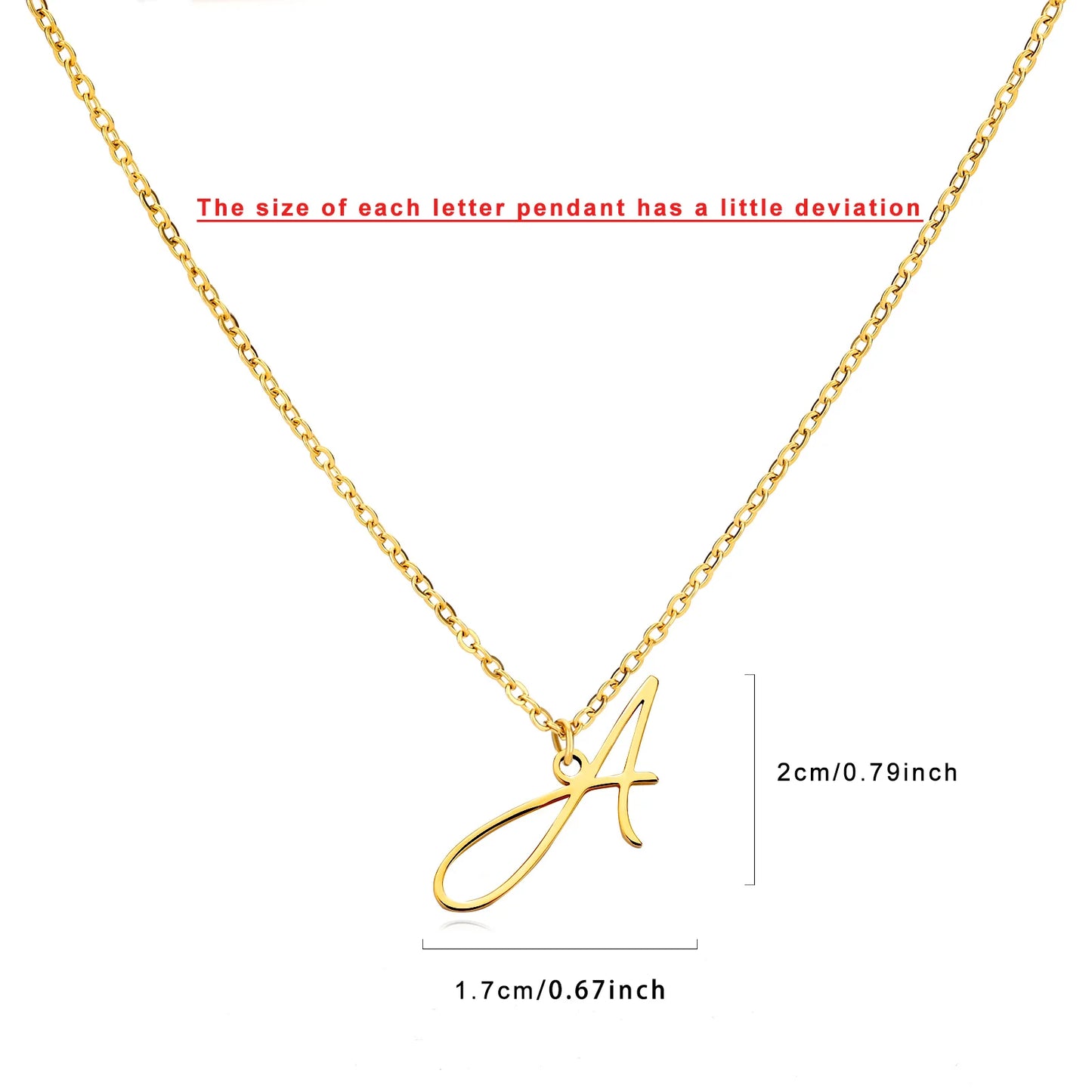 Collar con inicial personalizado para mujer