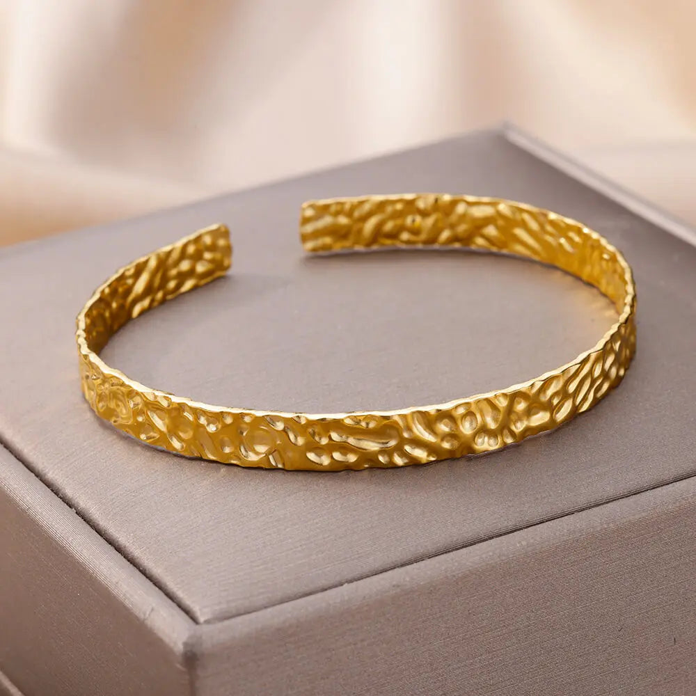 Pulsera de acero inoxidable ajustable de lujo