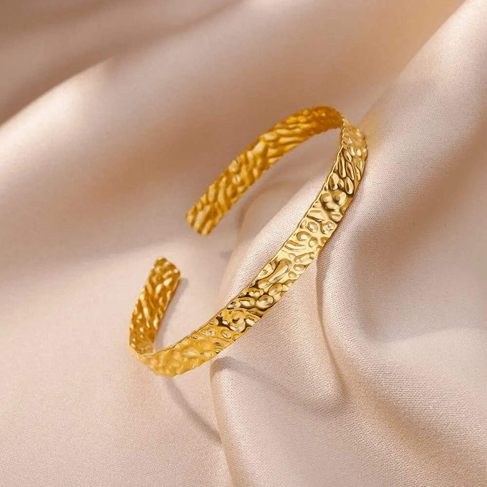 Pulsera de acero inoxidable ajustable de lujo