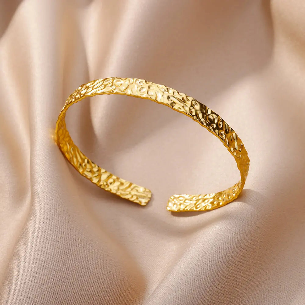 Pulsera de acero inoxidable ajustable de lujo