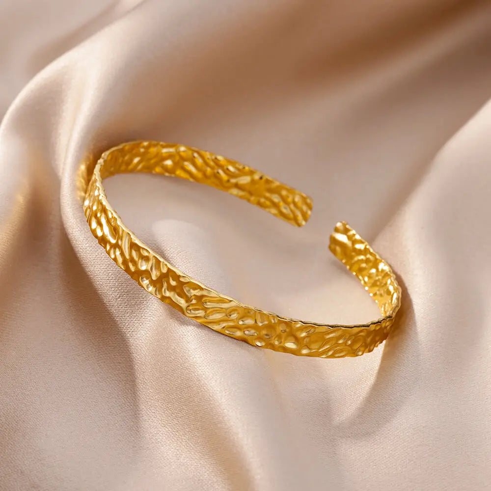Pulsera de acero inoxidable ajustable de lujo