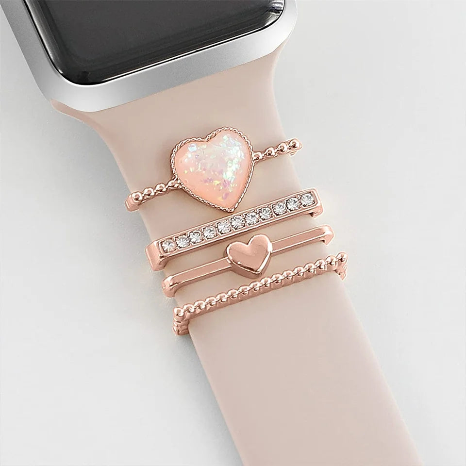 Decoración de joyas de diamantes para correas de Apple Watch