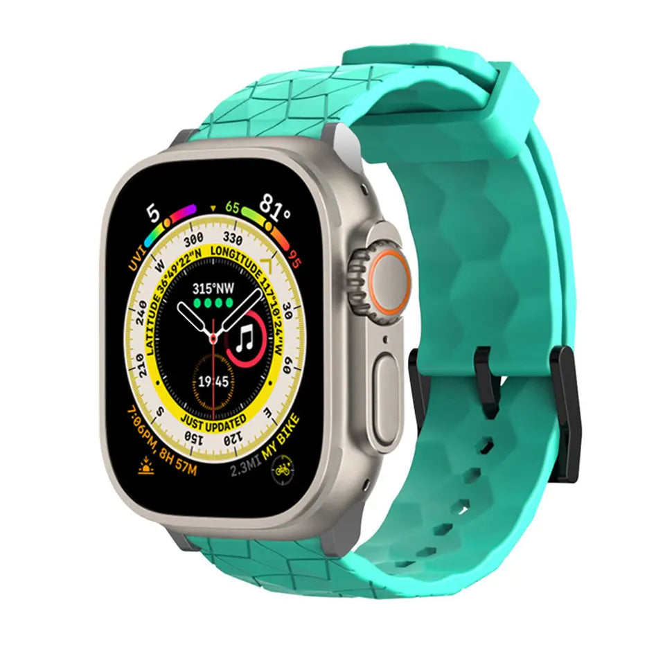 Correa para Apple Watch Ultra con diseño de futbol