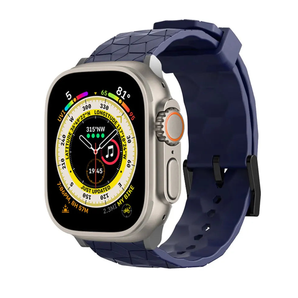 Correa para Apple Watch Ultra con diseño de futbol