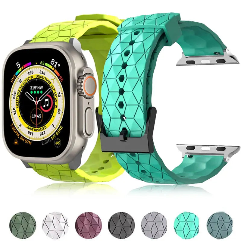 Correa para Apple Watch Ultra con diseño de futbol