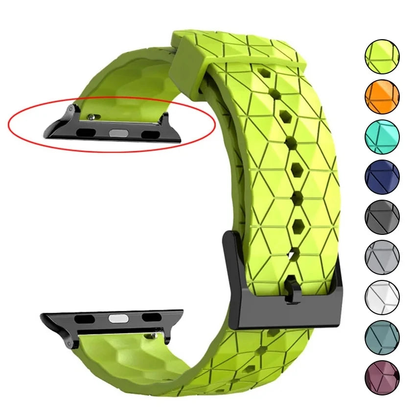 Correa para Apple Watch Ultra con diseño de futbol