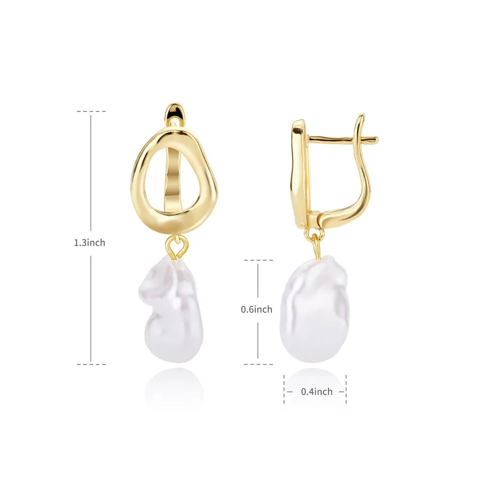 Elegantes aretes para dama con hermosas perlas simuladas, colgantes en diseños novedosos y vintage de alta calidad