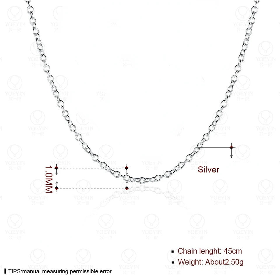Collar de cadena de plata 925