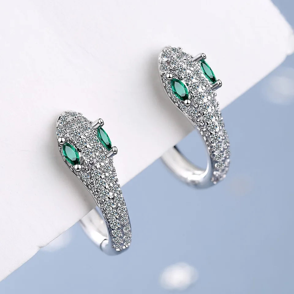 Exquisitos pendientes de circonita en plata 925